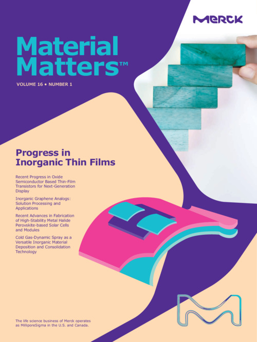 Material Matters Vol.16 No.1 「Progress in Inorganic Thin Films」（英語版） 表紙