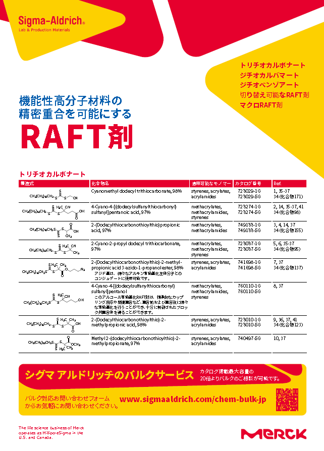 RAFT剤 表紙