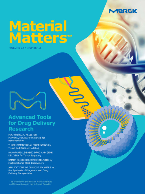 Material Matters Vol.14 No.3 「ドラッグデリバリー研究における最新ツール」（英語版） 表紙