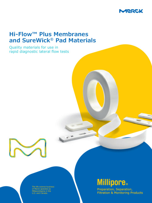 Hi-Flow™ Plus Membranes and SureWick® Pad Materials 表紙