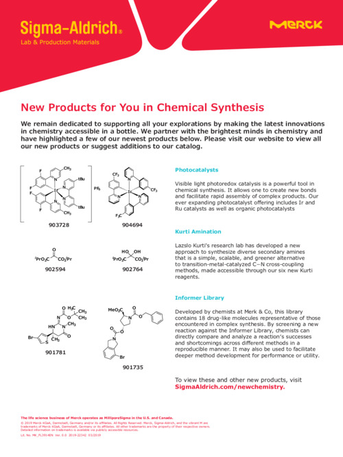 New Products for You in Chemical Synthesis 表紙