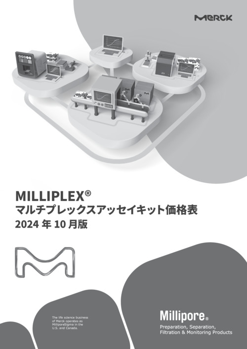MILLIPLEX® マルチプレックスアッセイキット価格表 2024 年10 月版 表紙